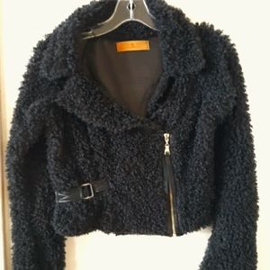 SEVEN 7 Teddy bear biker style jacket